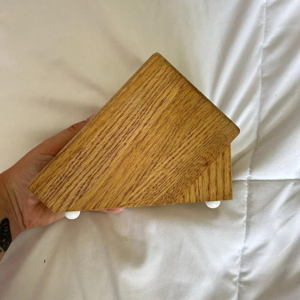 Cutco 6 Slot‎ Table Knife Oak Wood Block Made In USA